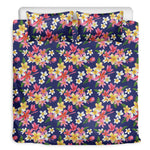Tropical Frangipani Plumeria Print Duvet Cover Bedding Set
