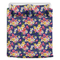 Tropical Frangipani Plumeria Print Duvet Cover Bedding Set