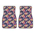 Tropical Frangipani Plumeria Print Front Car Floor Mats