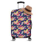 Tropical Frangipani Plumeria Print Luggage Cover