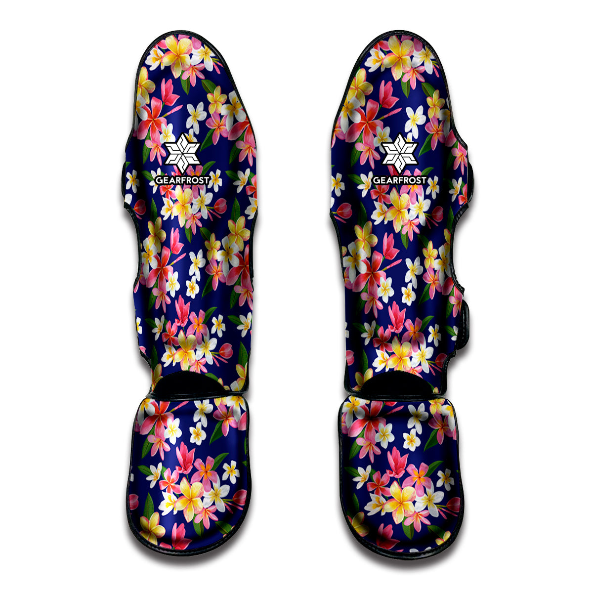 Tropical Frangipani Plumeria Print Muay Thai Shin Guard