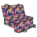 Tropical Frangipani Plumeria Print Pet Car Back Seat Cover