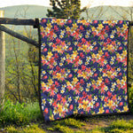 Tropical Frangipani Plumeria Print Quilt