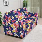 Tropical Frangipani Plumeria Print Sofa Cover
