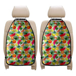 Tropical Fruit Leaf Pattern Print Car Seat Organizers