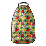 Tropical Fruit Leaf Pattern Print Car Seat Organizers