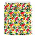 Tropical Fruit Leaf Pattern Print Duvet Cover Bedding Set
