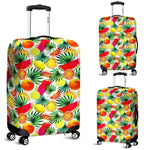 Tropical Fruit Leaf Pattern Print Luggage Cover GearFrost