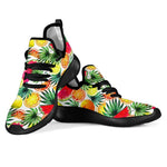 Tropical Fruit Leaf Pattern Print Mesh Knit Shoes GearFrost