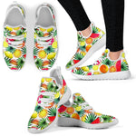 Tropical Fruit Leaf Pattern Print Mesh Knit Shoes GearFrost