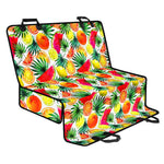 Tropical Fruit Leaf Pattern Print Pet Car Back Seat Cover