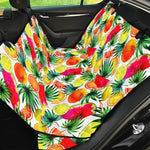 Tropical Fruit Leaf Pattern Print Pet Car Back Seat Cover