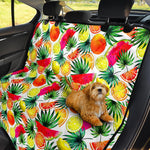 Tropical Fruit Leaf Pattern Print Pet Car Back Seat Cover