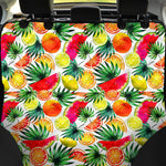 Tropical Fruit Leaf Pattern Print Pet Car Back Seat Cover
