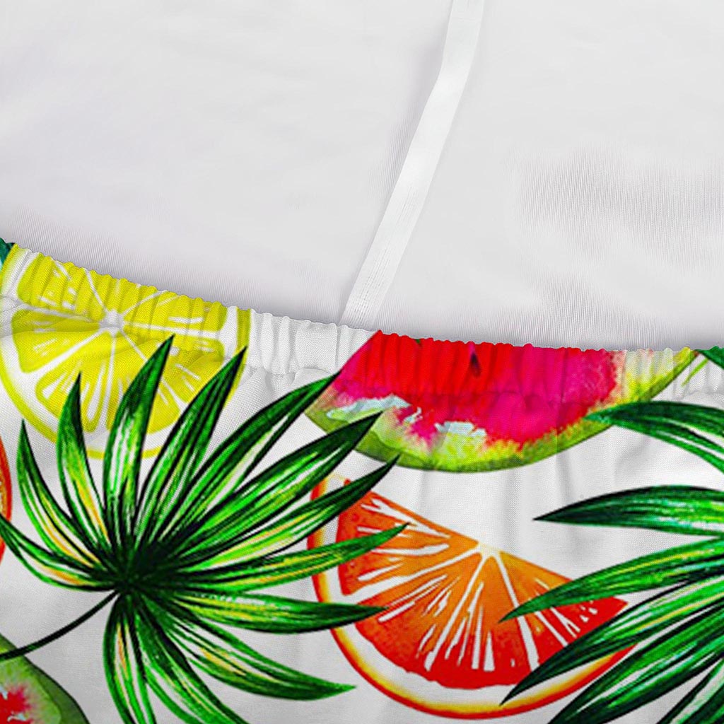 Tropical Fruit Leaf Pattern Print Sofa Cover