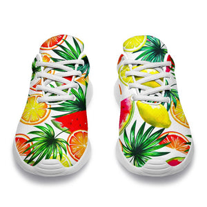 Tropical Fruit Leaf Pattern Print Sport Shoes GearFrost