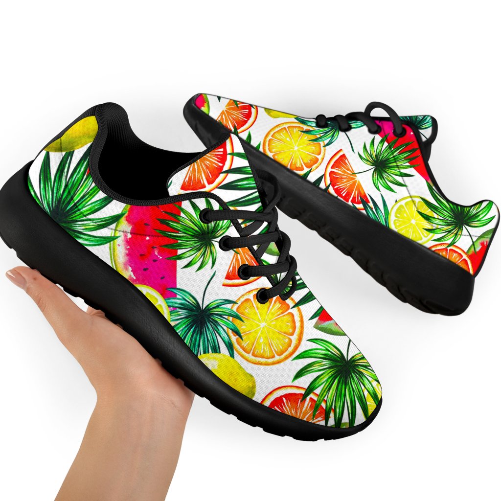 Tropical Fruit Leaf Pattern Print Sport Shoes GearFrost