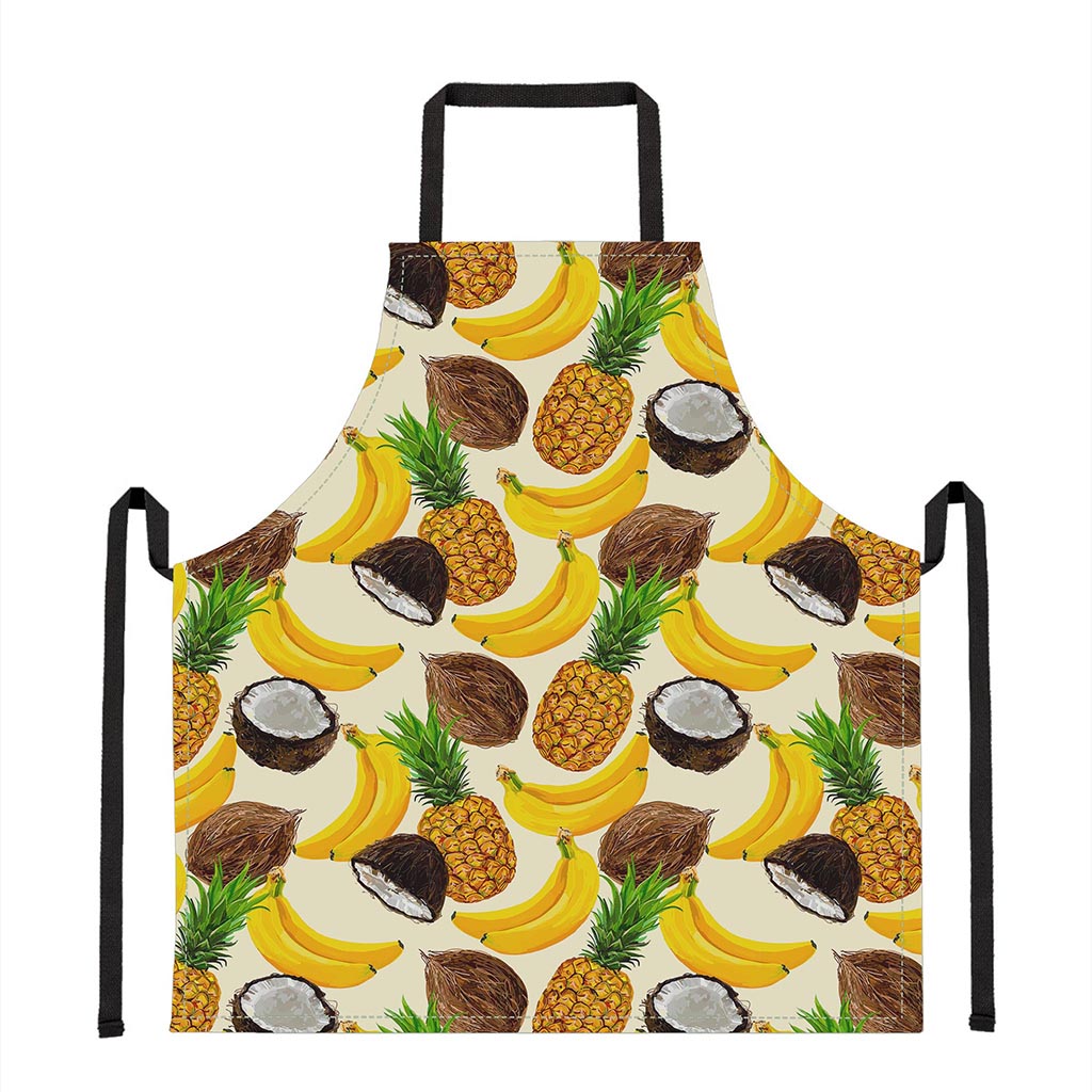 Tropical Fruits Pattern Print Apron