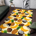 Tropical Fruits Pattern Print Area Rug GearFrost