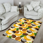 Tropical Fruits Pattern Print Area Rug GearFrost