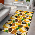 Tropical Fruits Pattern Print Floor Mat