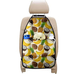 Tropical Fruits Pattern Print Car Seat Organizers