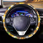 Tropical Fruits Pattern Print Car Steering Wheel Cover