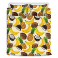 Tropical Fruits Pattern Print Duvet Cover Bedding Set