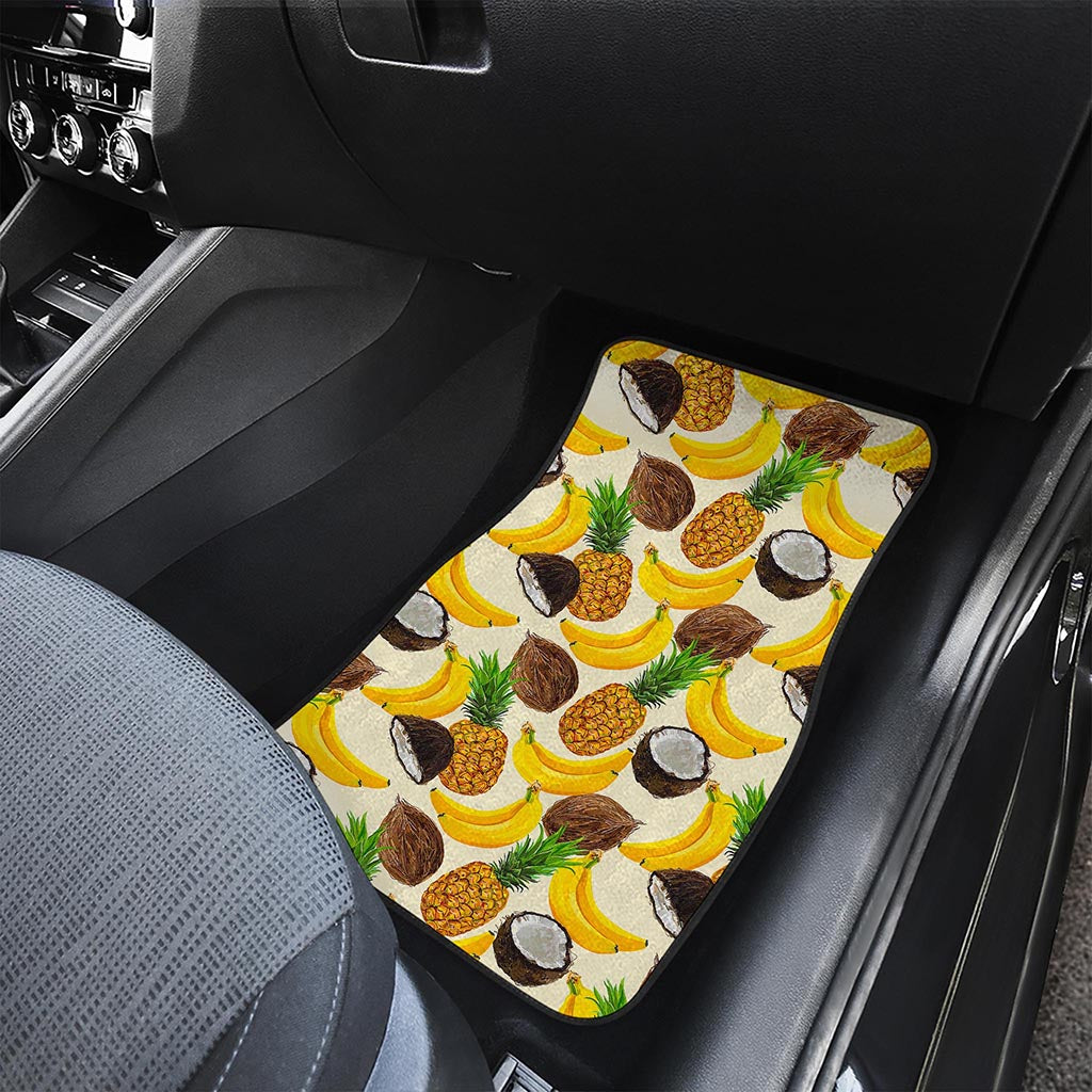Tropical Fruits Pattern Print Front Car Floor Mats
