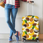Tropical Fruits Pattern Print Luggage Cover GearFrost