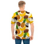 Tropical Fruits Pattern Print Men's T-Shirt