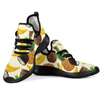 Tropical Fruits Pattern Print Mesh Knit Shoes GearFrost
