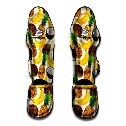 Tropical Fruits Pattern Print Muay Thai Shin Guard