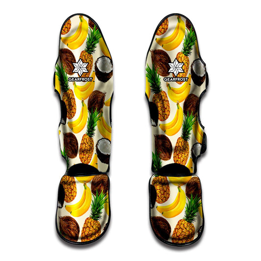 Tropical Fruits Pattern Print Muay Thai Shin Guard