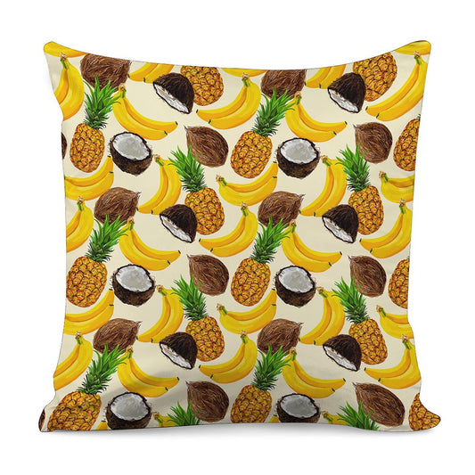 Tropical Fruits Pattern Print Pillow Cover