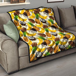 Tropical Fruits Pattern Print Quilt