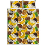 Tropical Fruits Pattern Print Quilt Bed Set