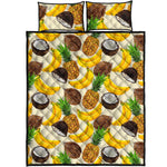 Tropical Fruits Pattern Print Quilt Bed Set