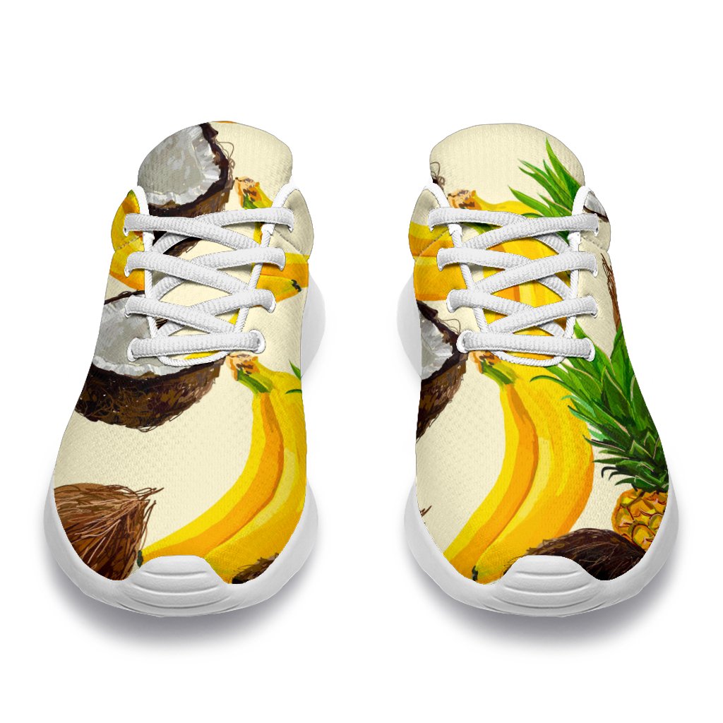 Tropical Fruits Pattern Print Sport Shoes GearFrost