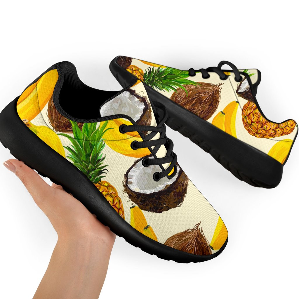 Tropical Fruits Pattern Print Sport Shoes GearFrost