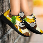 Tropical Fruits Pattern Print Sport Shoes GearFrost