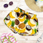 Tropical Fruits Pattern Print Women's Shorts
