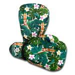 Tropical Giraffe Pattern Print Boxing Gloves