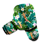 Tropical Giraffe Pattern Print Boxing Gloves
