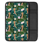 Tropical Giraffe Pattern Print Car Center Console Cover