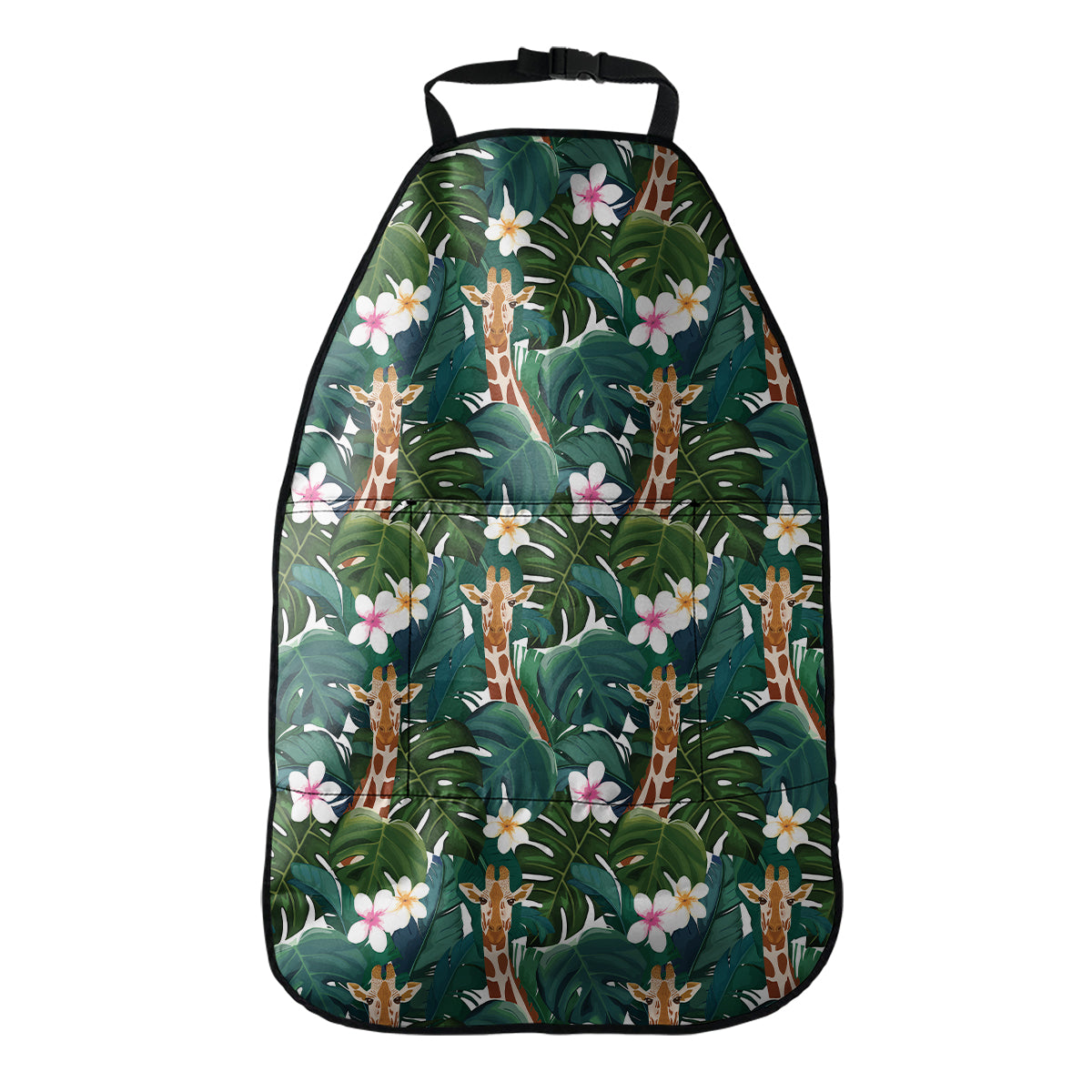 Tropical Giraffe Pattern Print Car Seat Organizers