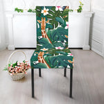 Tropical Giraffe Pattern Print Dining Chair Slipcover
