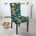 Tropical Giraffe Pattern Print Dining Chair Slipcover