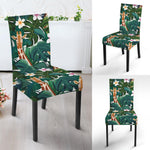 Tropical Giraffe Pattern Print Dining Chair Slipcover