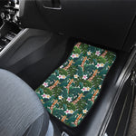 Tropical Giraffe Pattern Print Front Car Floor Mats
